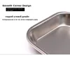 Stainless Steel Square Storage Tray Dental Medical Tools Kitchen  Nail Tattoo   Device Supplies  Dish 4