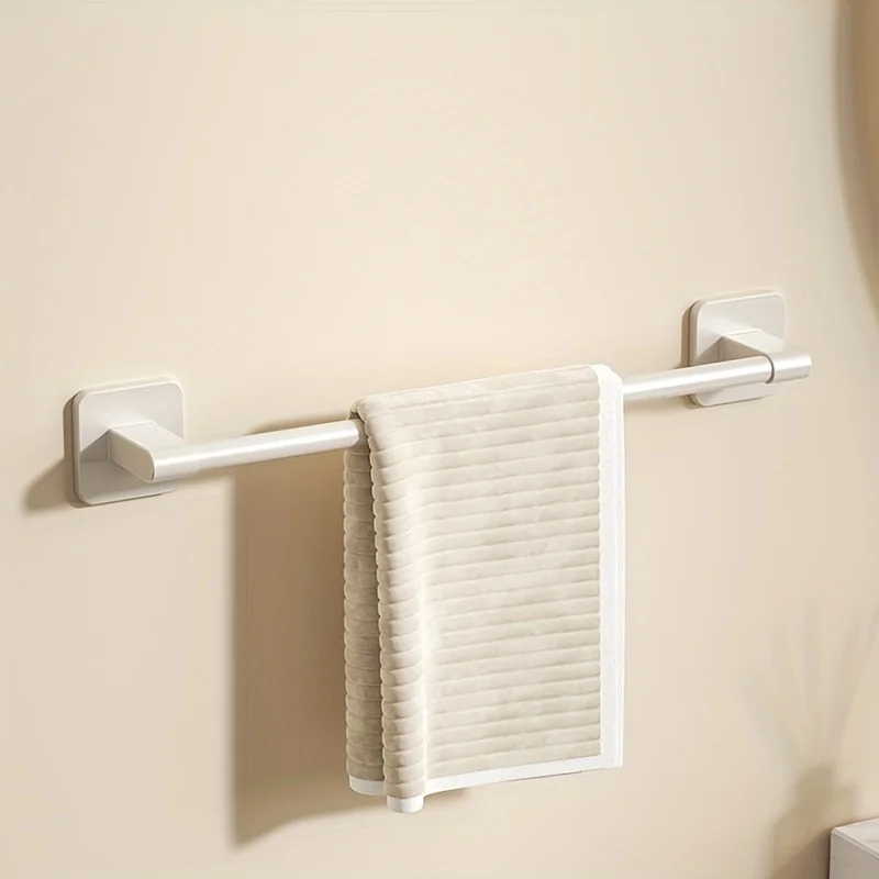 40/50CM Bathroom Towel Bar Punch-free Wall-mounted Bathroom Rack Bathroom Towel Storage Towel Rack Bathroom Accessories