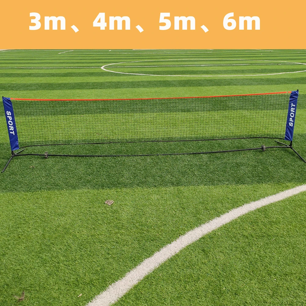 Portable Folding Standard Professional Badminton Net Indoor Outdoor Sports Volleyball Tennis Square Nets Mesh 3M/4M/5M/6M