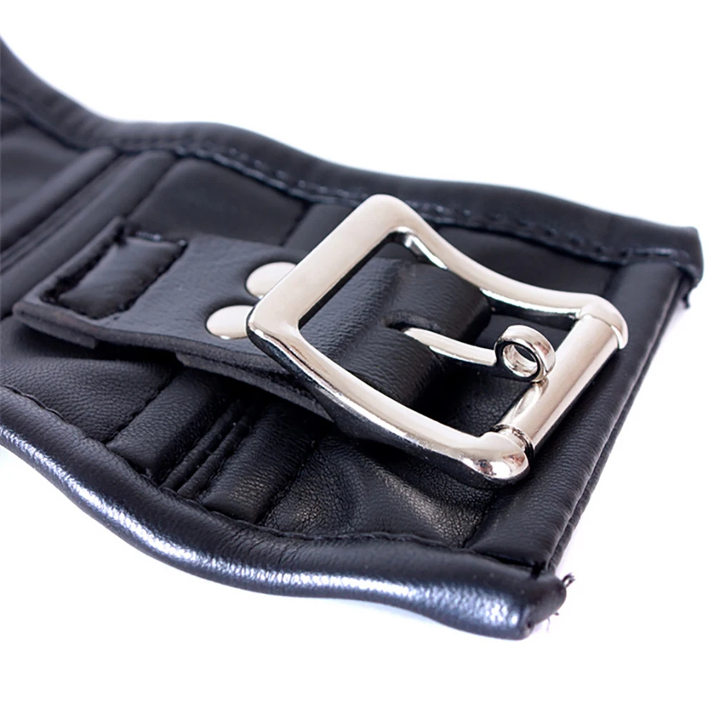 Leather Chastity Posture Neck Collar For Bdsm Couples_voghion.com