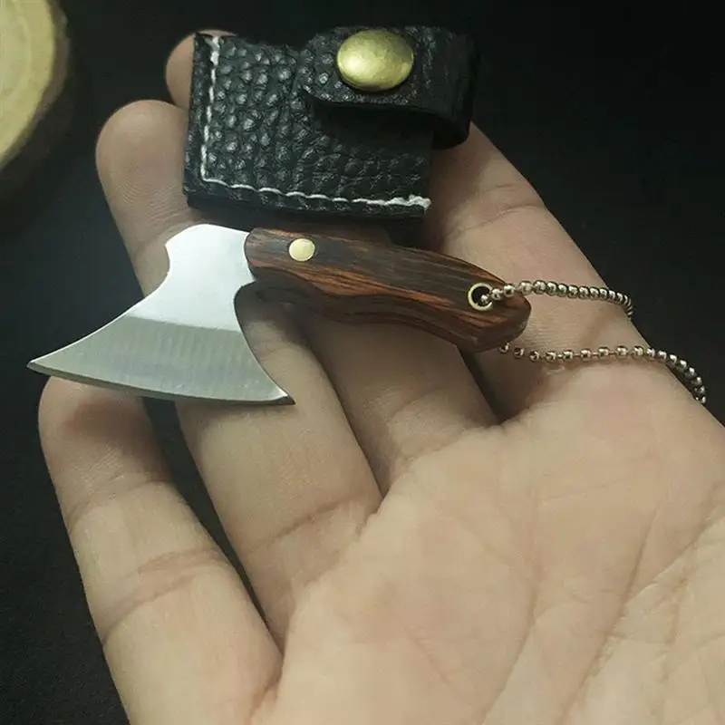 Mini Hatchet Ornament Kitchen Knife Handmade Collection Gift Key Chain Pendant Car Decor Phone Decorations Pu 6