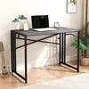 31 Inch Folding Small Computer Desk, Foldable Space-Saving Home Office Table, Simple Study Writing Gaming Workstation 1