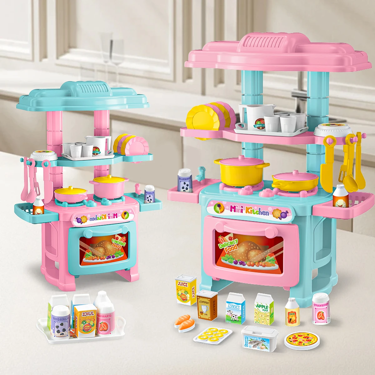 Miniature Kitchen Cooking Set Kid Toys, Food Drink Pop Cans Pretend Play  Mini Kitchen Game Accessories Set House Games Gifts - AliExpress, image size:1200x1200