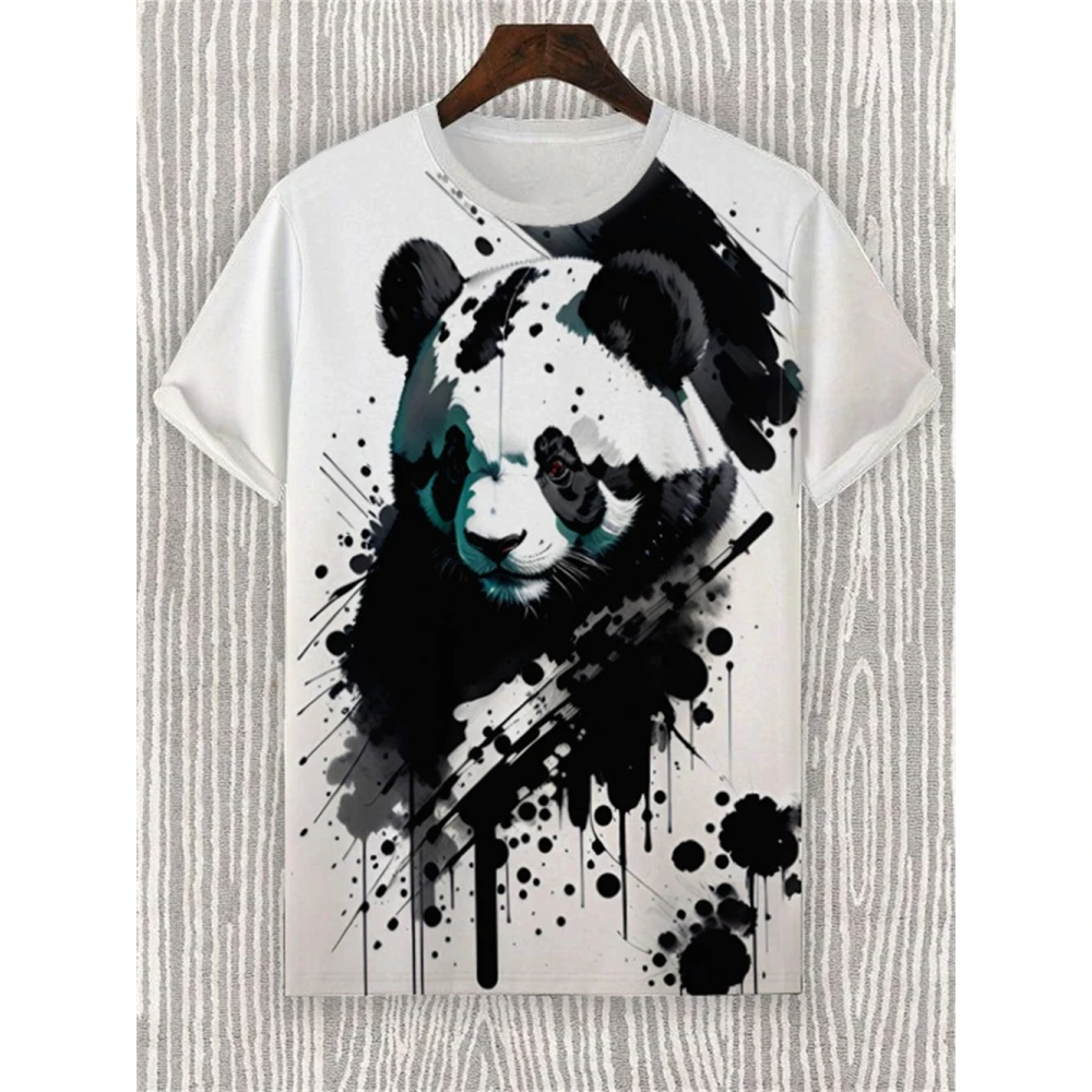 Men Casual Funny Animal Frog 3D Print Short Sleeve T Shirt