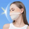 1PC Summer Ice Silk Sunscreen Mask Full Face Sun Protection Mask Forehead Thin Section Breathable Anti Ultraviolet Face Mask 3