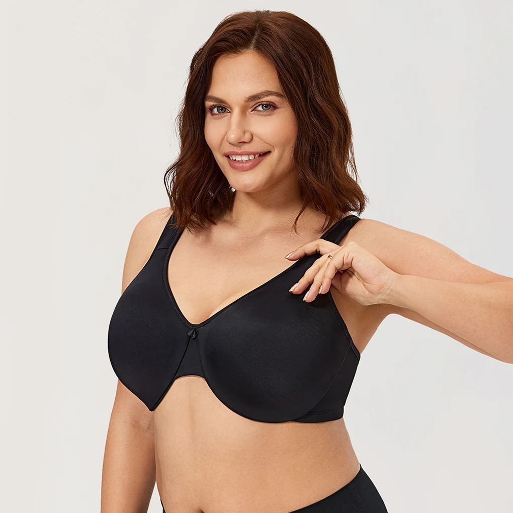 Women's Smooth Full Coverage Minimizer Seamless Bra Plus Size