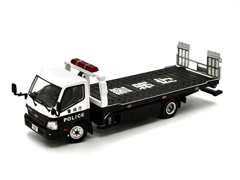 Hino 300-ダイキャストカー,フルフロア,ユニークな1:64トレーラー
