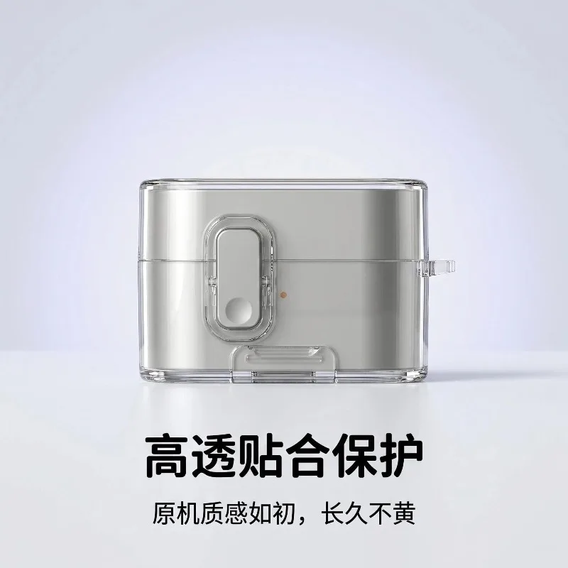 Transparent Shockproof Protective Case with Phone Holder & Anti-Lost Carabiner