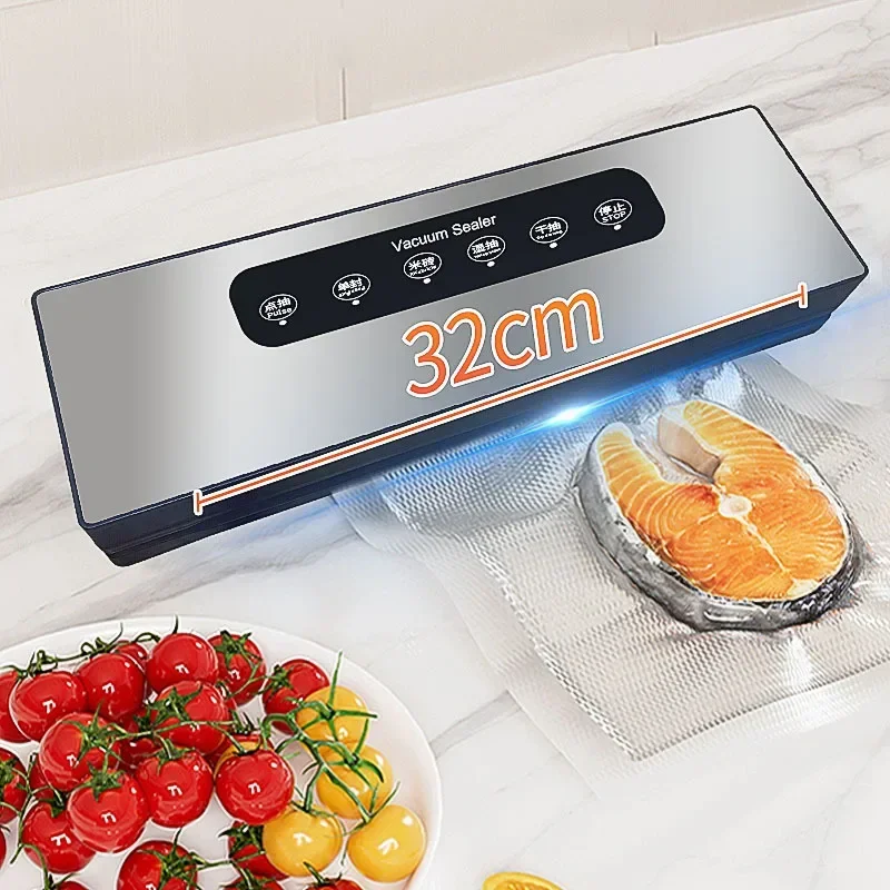 Vacuum Sealer Machine Fully Automatic Food Sealer Machine with 6-in-1 Function Air with 50pcs Vacuum Seal Bags