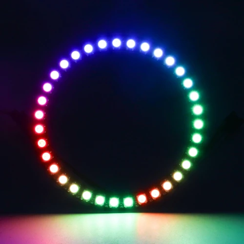 WS2812B 5050 RGB LED 링 8/16/24/35/45LEDs WS2812 개별적으로 BuiIt-IC RGB LED 모듈 DC5V 4