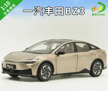 1:18 Original Faw Toyota Bz3 E-tnga 2023 Toyota Alloy Simulation Car Model Toy Gift Collection Accessories