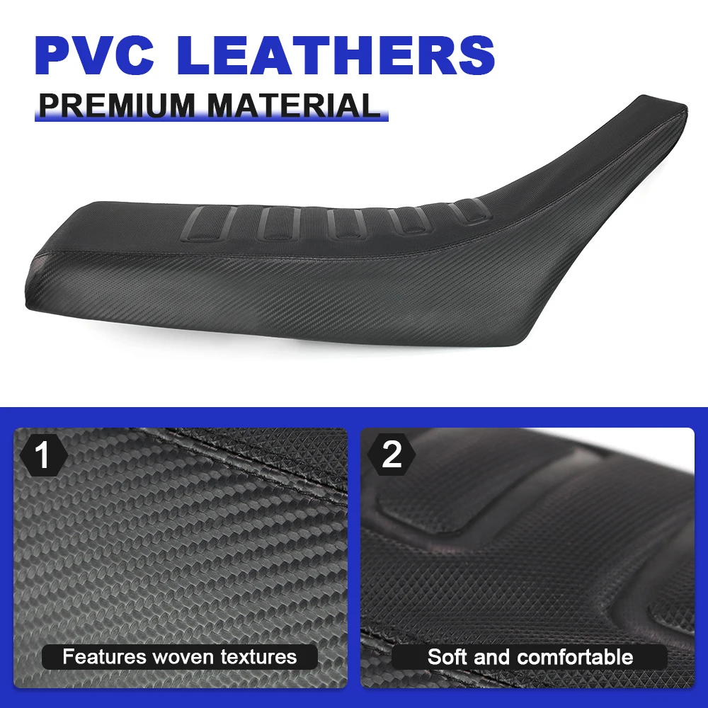 Motorcycle Seat Cover Fit For Yamaha TW200 1987- TW 200 PVC Leather Waterproof Seat Saddle Cushion Cover Protector Off Road