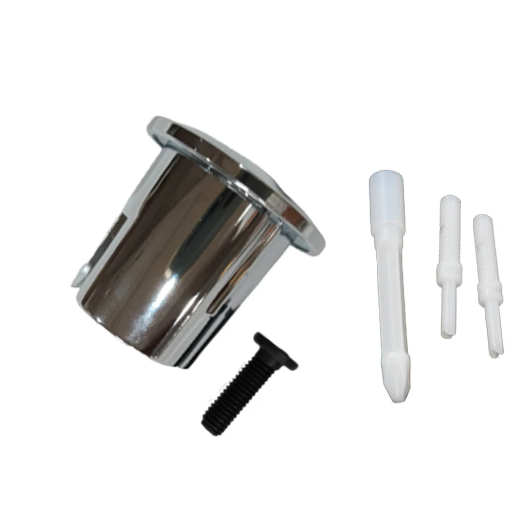 For ROCA Cistern D2D Dual Flush Push Button Half Moon Threaded Push Rods Short Body Chrome AH0001800R 822043001