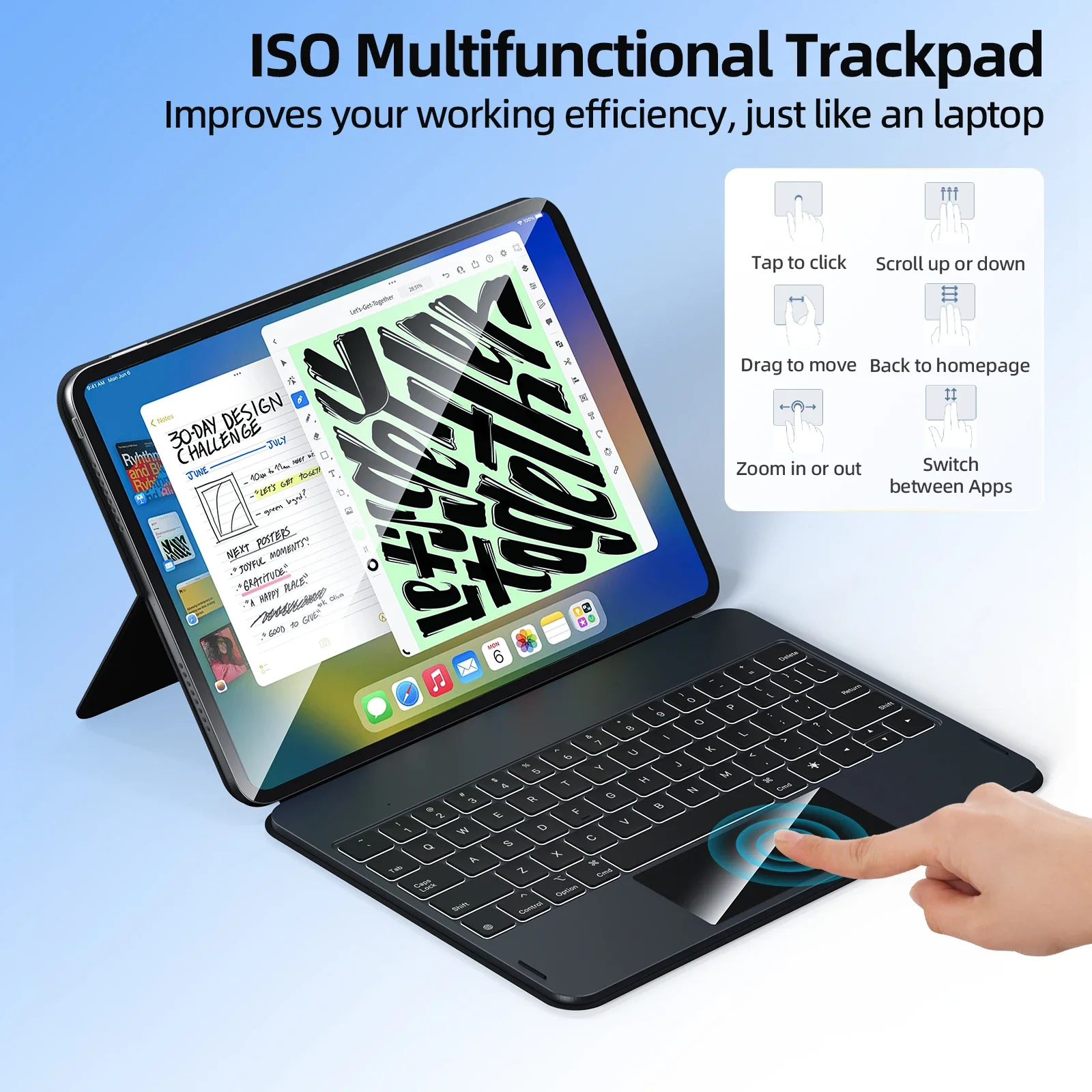 GOOJODOQ iPad Pro 11/ Air4/5 10.9 タッチパッド GOOJODOQ Magic Keyboard Case for iPad Pro 11 iPad Air 5 Air