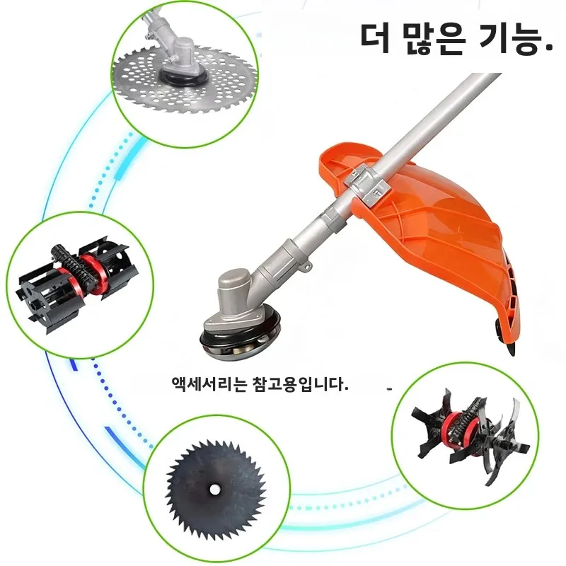 휘발유 엔진 백팩 제초기 고출력 2행정 잔디깎이 중장비 브러시 커터 (농업용)