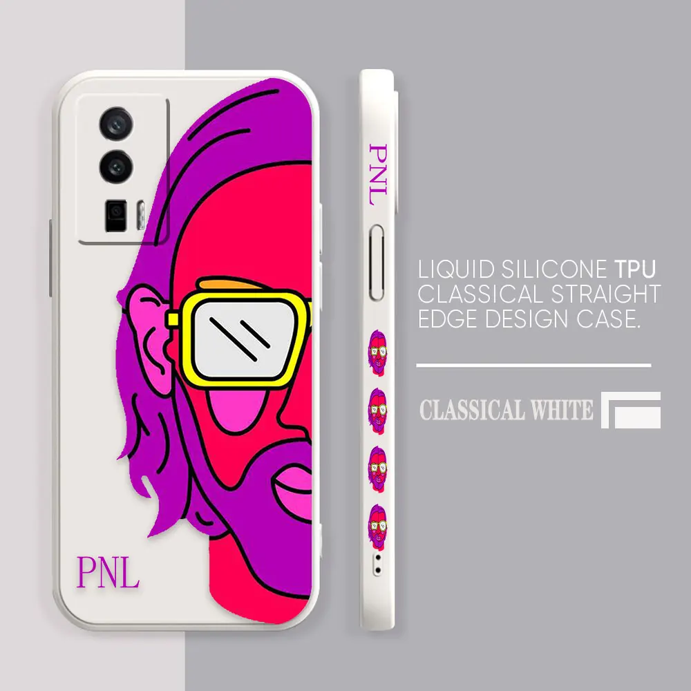 thumbnail image 1 of Case For Redmi K60E K50 K40S K40 K30 K20 10C 9 8A 10 Pro 4G 5G Colour Simple Liquid silicone Case Rapper Singer PNL QLF Yinuoda, 1 of 5