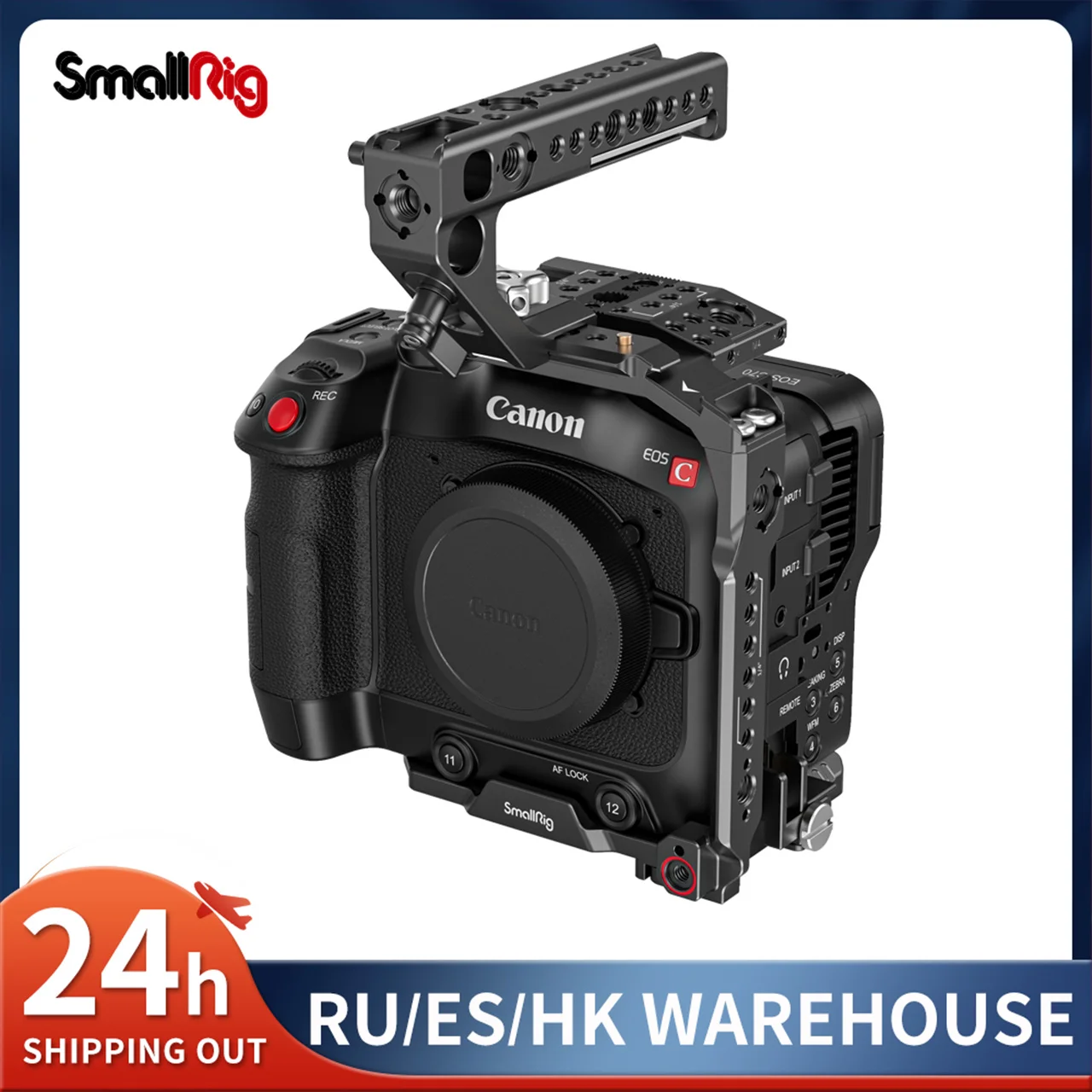 Kit Palmare Dedicato Smallrig Per Canon Eos C70 Con Supporti Per Scarpe Fredde Arri 3/8 "-16 Fori Supporta Stabilizzatori Dji Rs2/ Rsc 2