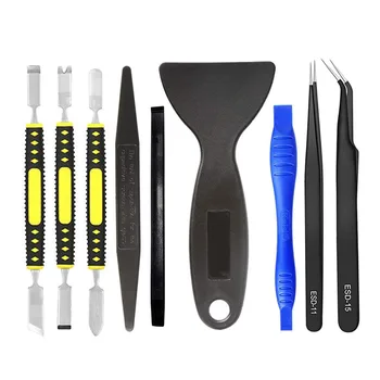 Kit di riparazione per strumenti di leva di apertura professionale apertura Spudger e pinzette antistatiche per cellulari iPhone laptop tablet e altro