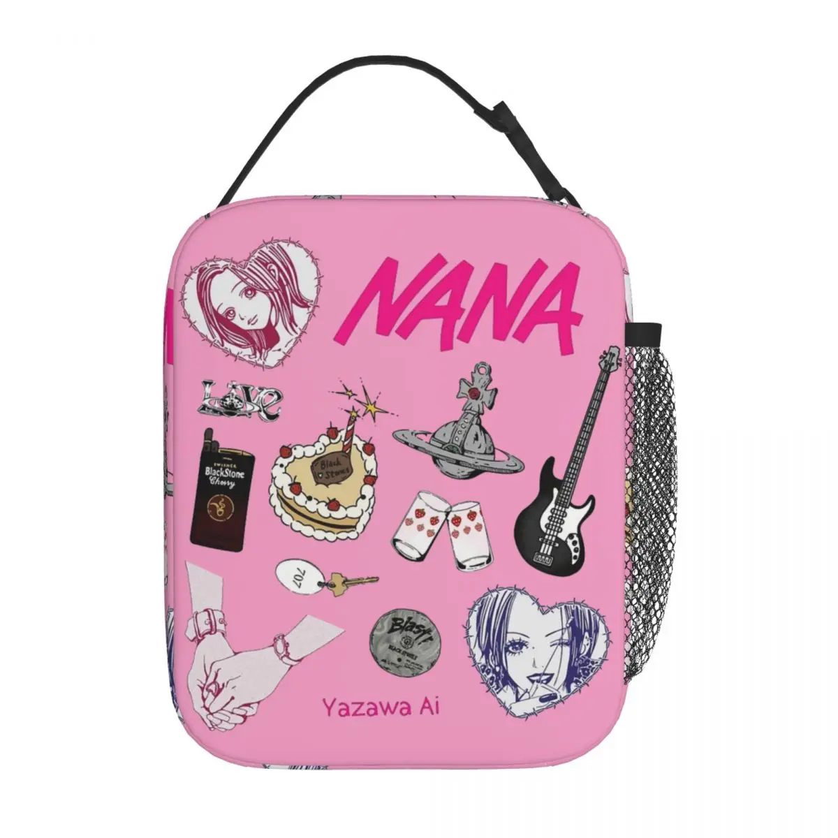 Nana Osaki Anime Insulated Lunch Bags Cooler Meal Container High Capacity Lunch Box Tote Food Handbags Work Picnic