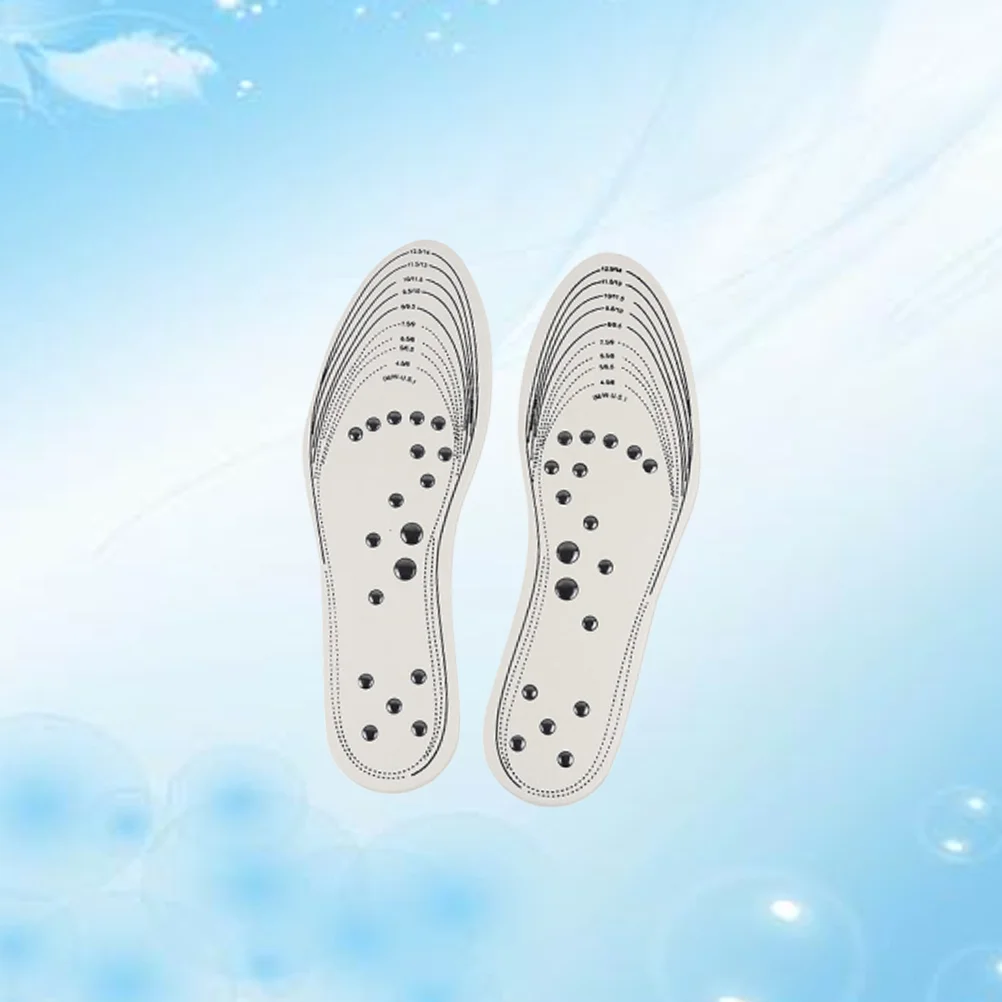 

Memory Cotton Magnet Health Insoles Tailorable Insoles Cuttable Insoles for Stimulating Pressure Points Acupressure and