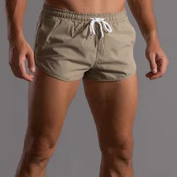 Men's Sports Shorts Quick Dry Running Gym Sweatshorts Drawstring Elastic Waist Casual Shorts Male Loose Large Size Sleep Bottoms