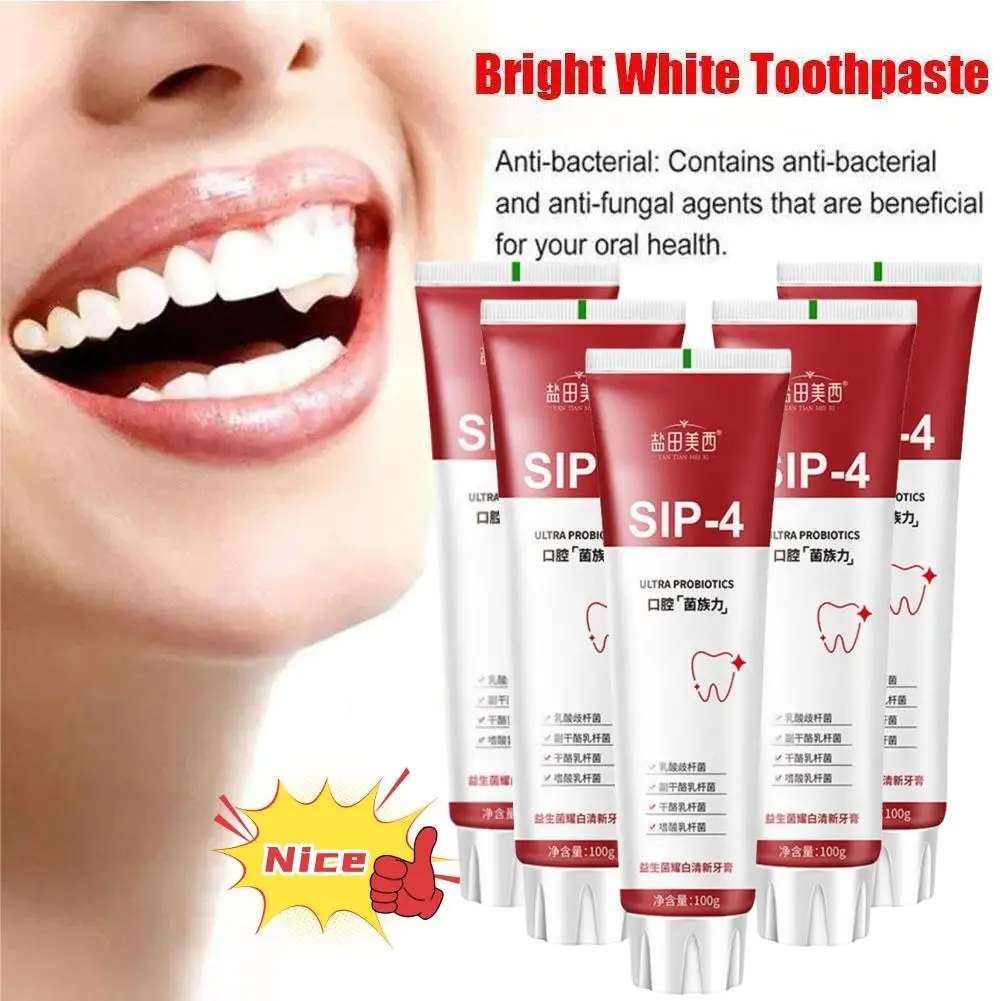 

5/3/2/1pcs Probiotic Toothpaste SP 4 Whitening Tooth Decay Repair Paste Teeth Cleaner Plaque Remover Fresh Breath Dental Care