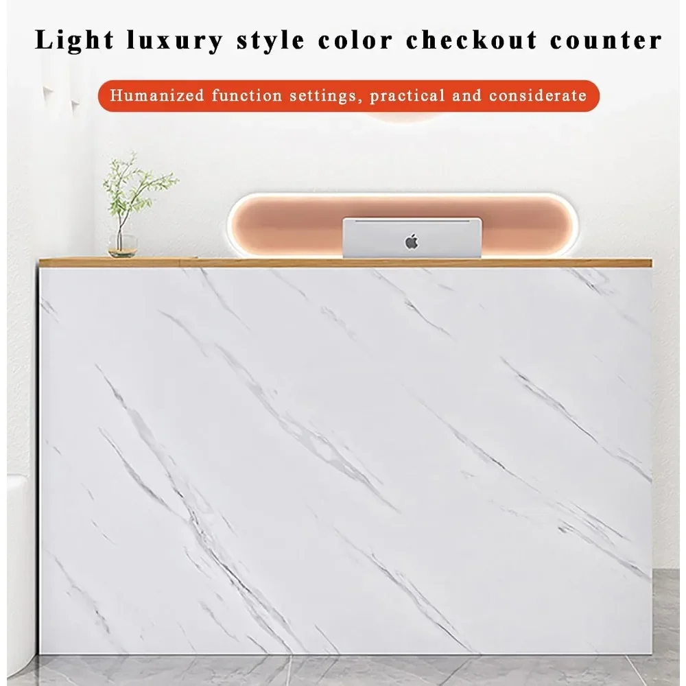 Reception Desk,L-Shap Cashier, Small Shop,Simple and Modern, Clothing Store, Convenience Store, Internet Celebrity Trendy Store 5