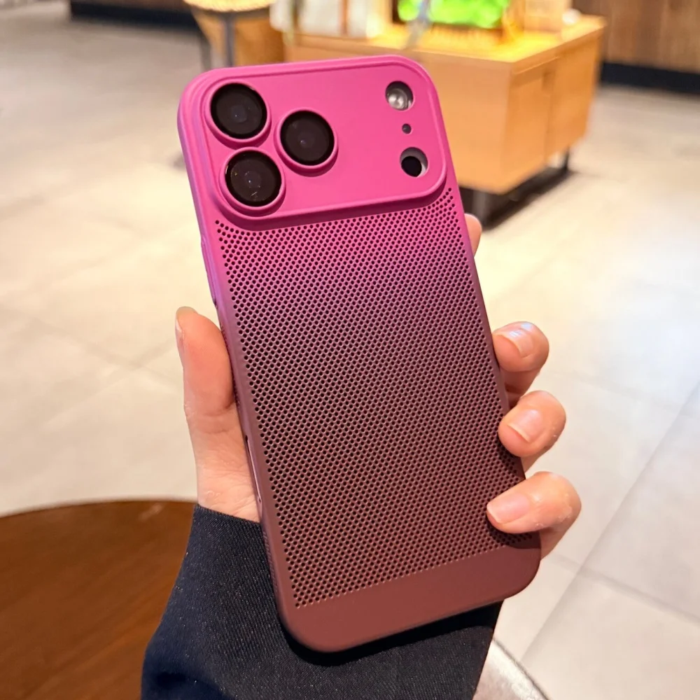 Ultra Thin Heat Dissipating Breathable Summer Gradient Phone Case with Camera Protection