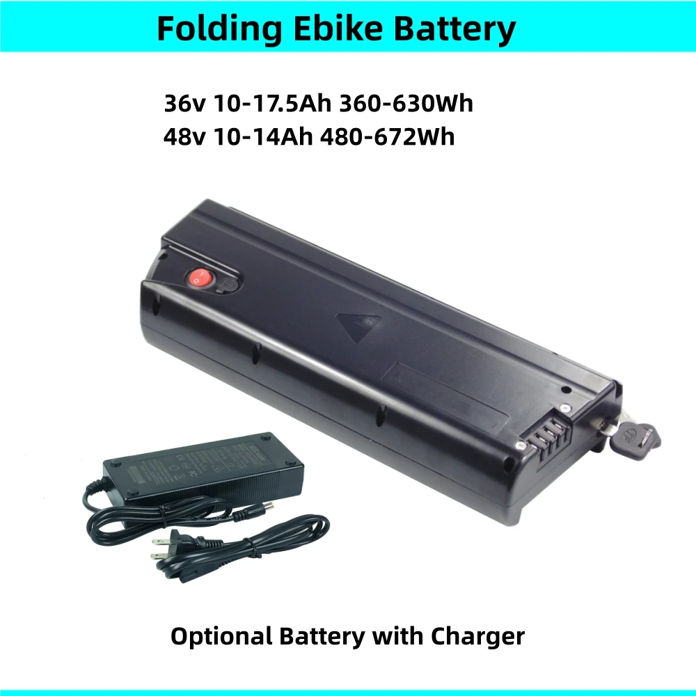 Fat Tyre Folding Ebike Battery 48V 10Ah 10.4Ah 12.8Ah 14Ah 36V 12.5Ah 13Ah 16Ah 17.5Ah for Sondors Fold X Fold XS Z Sport
