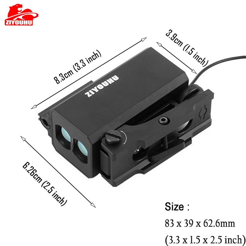 Mini Laser Rangefinder with Red Dot for Hunting Distance Angle Speed Measurement Tactical Scope Mounted Range Finder 1200m laser rangefinder red dot sight