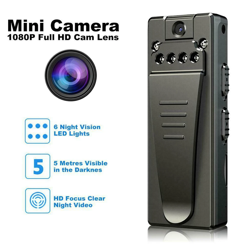 Minicámara HD 1080P con visión nocturna, videograbadora de voz, Monitor de seguridad para el hogar, Webcam, detección de movimiento, de vigilancia DVR| | - AliExpress