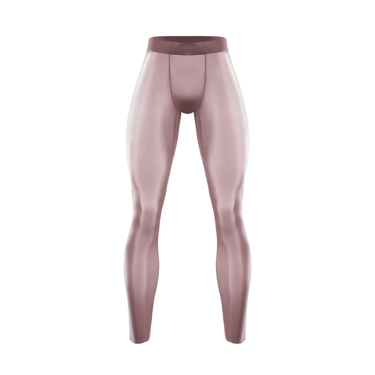 Ultra-thin Sheer Fitness Leggings Men Plus Size Tight Sexy See Through Elastic Sport Pants