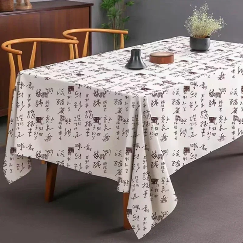 

Study desk Cotton linen fabric Chinese tablecloth Calligraphy pad Machine washable Printing Not easily damaged Coffee table set