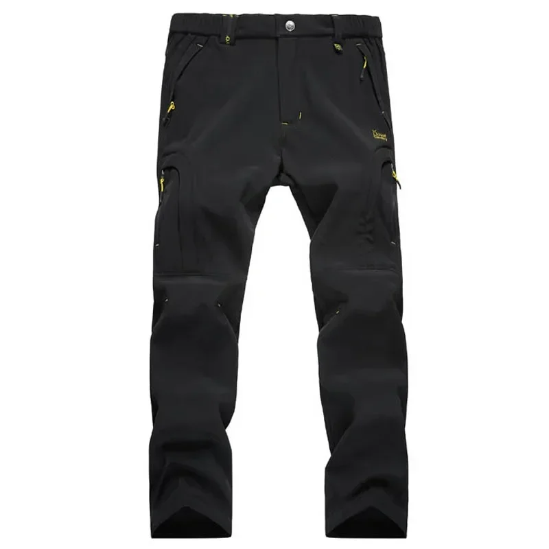 Plus Size 6XL 7XL 8XL Mens Thicken Snow Ski Waterproof Softshell Pants Winter Tactical Camping Hiking Snowboard Fleece Trousers 3