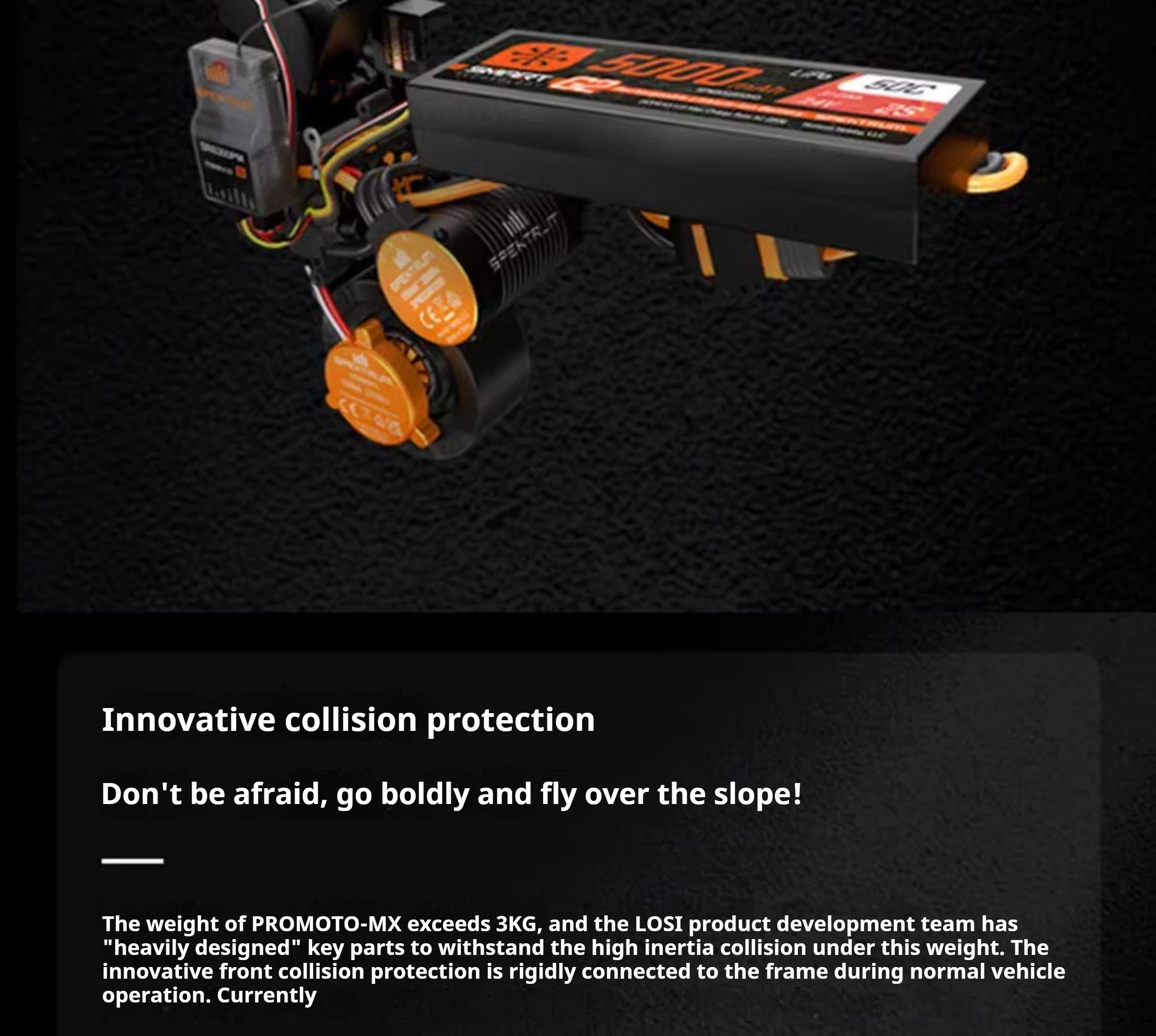 Coche modelo RC Losi 1/4 Promoto MX motocicleta de control remoto carreras todoterreno sin escobillas RTR