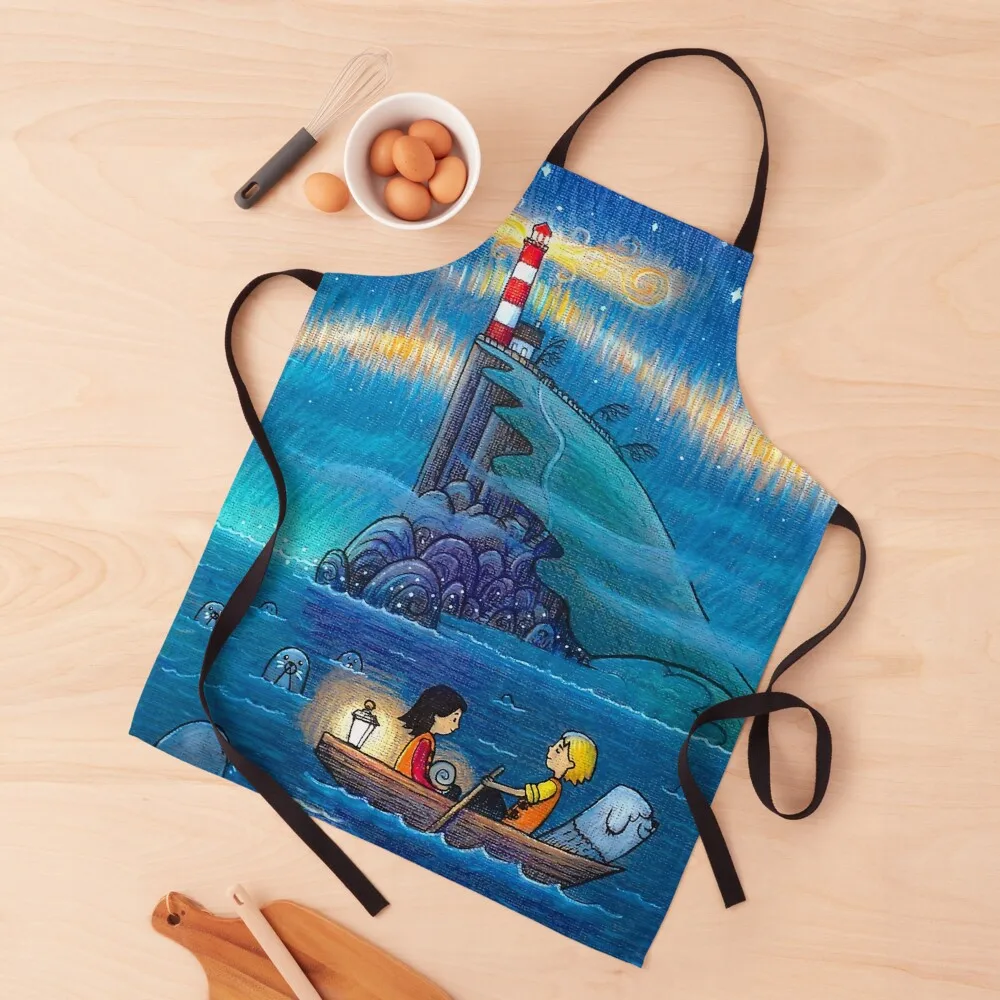 

Song of the sea Laot Apron Apron Women Waterproof Kitchen Apron Woman Restaurant Kitchen Equipment An Apron