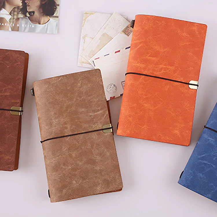 

A6 Notebook Diary Notepad Vintage PU Leather Note Book Stationery Gift Traveler Journal