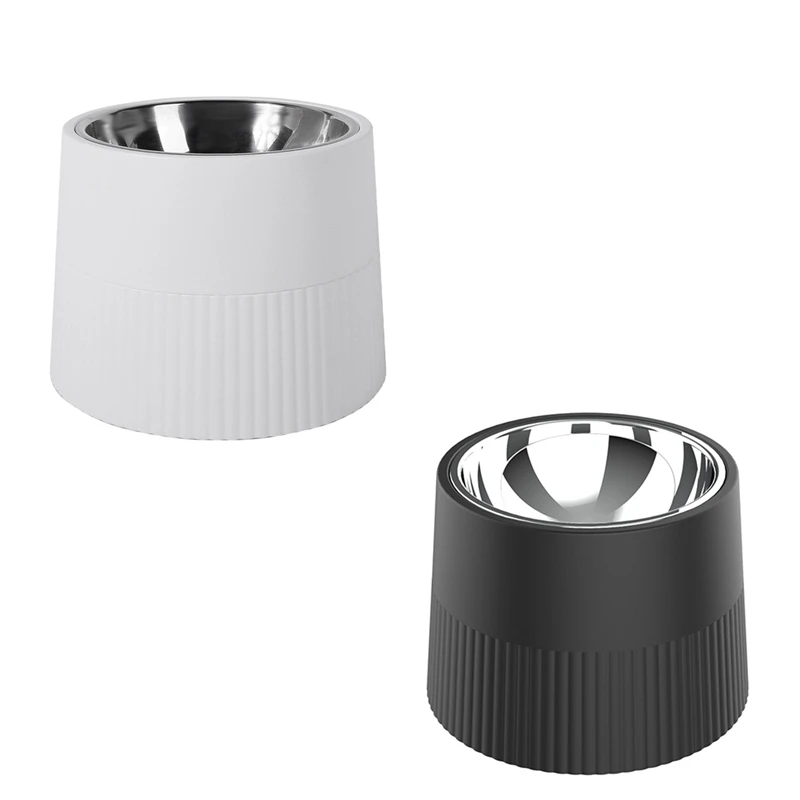 

Поднимающаяся миска для собак, приподнятая кормушка для собак со съемной миской из нержавеющей стали для еды и воды, нескользящая миска для собак