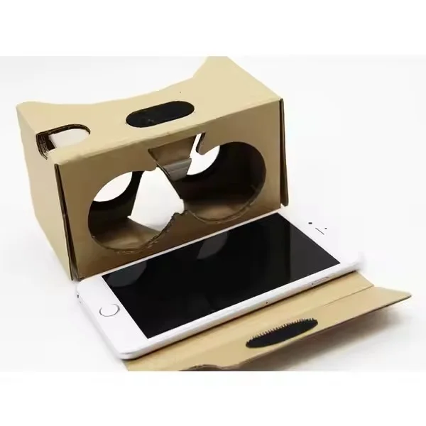Cardboard Virtual Reality VR Headset 3D VR Glasses Box Movies for 3D Movies and Games Compatible with Android & pple