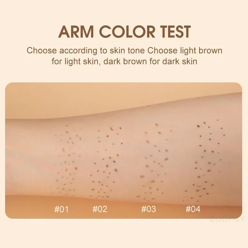 4PC Natural Freckle Pencil Dot Spot Pen Create Effortless Sunkissed Makeup Long Lasting Waterproof Soft Brown Freckle Makeup Pen 5