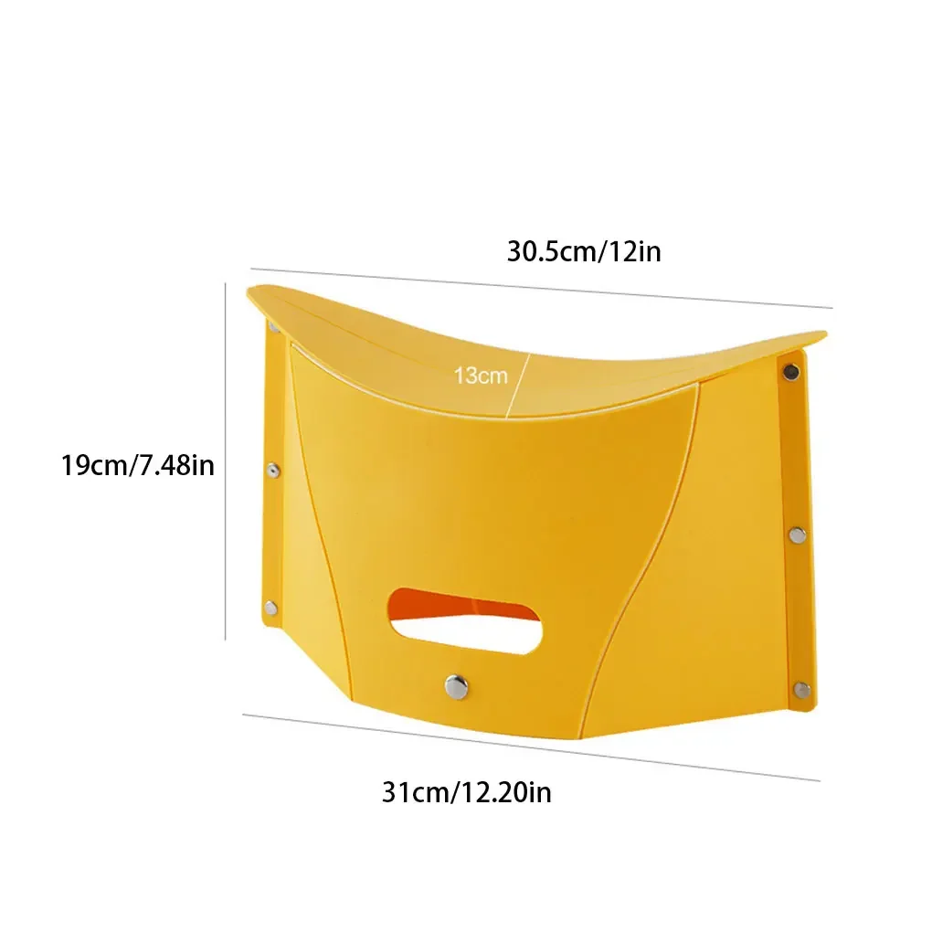 Multi-function Non Slip Plastic Chairs Portable Folding Step Stool Card Folding Shrink Hand basket Outdoor Camping Fishing Chair