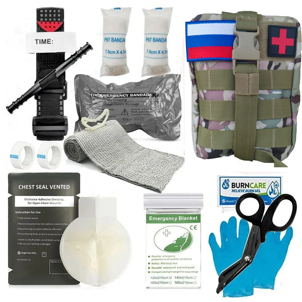 

Survival first aid kit Molle military tactics management bag Trauma kit Outdoor camping hunting disaster adventure survival kit