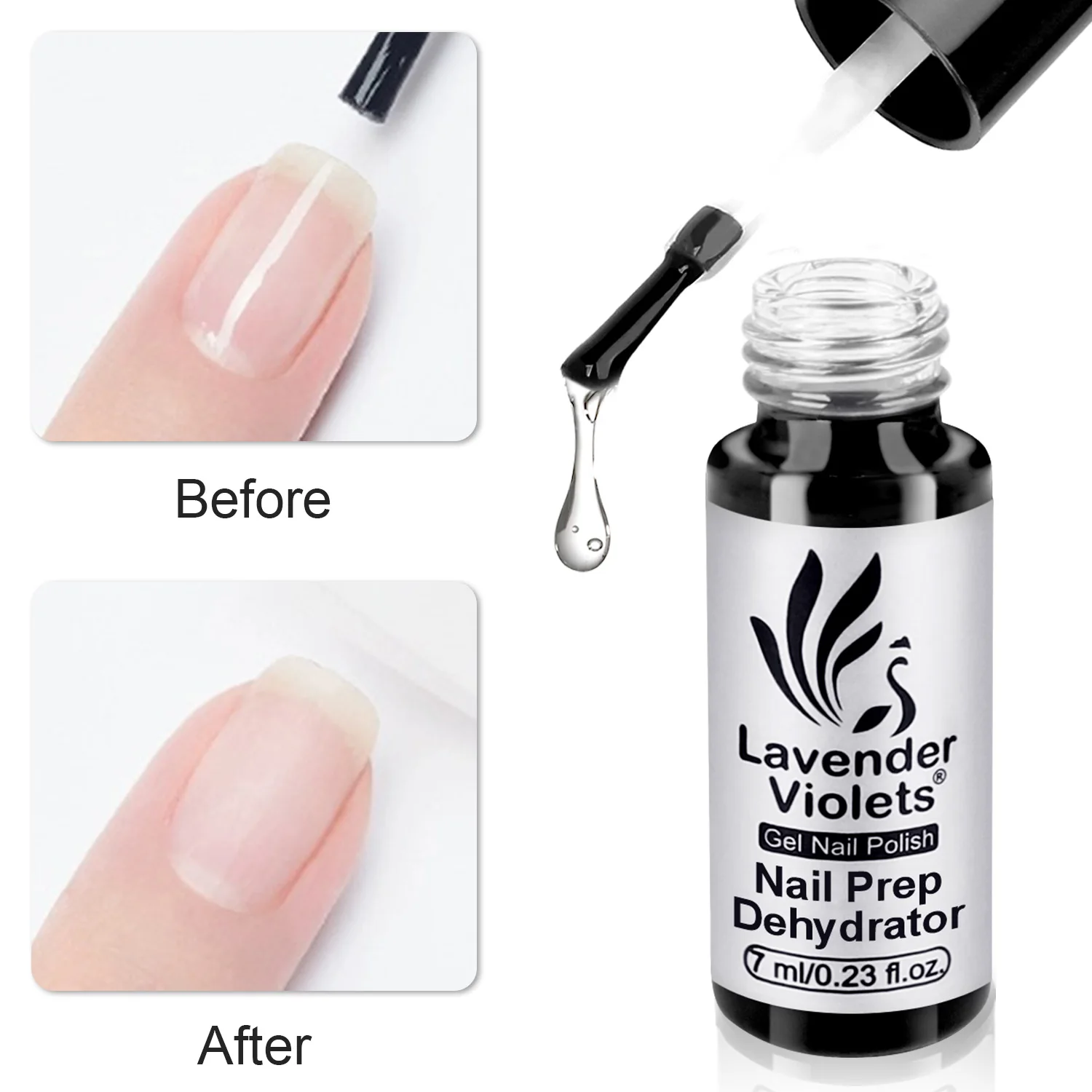7ml Nail Prep Dehydrator Salon Quality Air Dry Nail Prep for Gel Polish Dip Nails Acrylic Nails Design Manicure Pedicure nail dehydrator