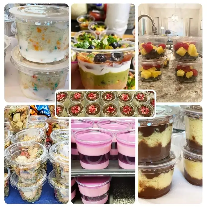Plastic Cups with Lids Large Capacity