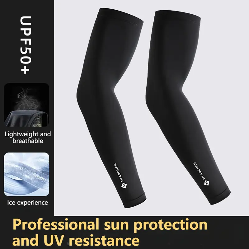 KoKossi Cycling Arm Guards Ice Silk Sleeves Sun Protection Arm Sleeves Cooling Sports Basketball Running Arm Cover Unisex - Image 3