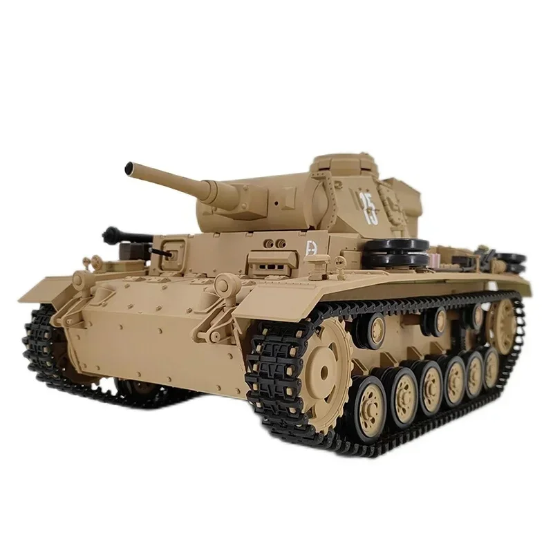 Remote-Controlled Tank Henglong 1:16 German Iii H-Type Electric Infrared Combat Smoking Rc Tank Outdoor Toy Gift For Children 6