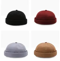 Brimless Hip Hop Beanie Skullcap Street Women Men SkullCap Portable Melon Cap Street Knitted Hats Fashion Headwear Caps 1pc 6