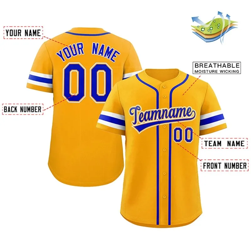 Customize Baseball Jersey Team Shirt Print Personal Name Number Stripe Hip Hop Sportswear Baseball T-shirt Men/Women/Kids baseball jersey