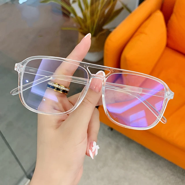 Round Eyewear Transparent Computer Glasses Frame Women Men Colorful Trendy  Optical Spectacle Eyeglass Square Shades UV400 - AliExpress