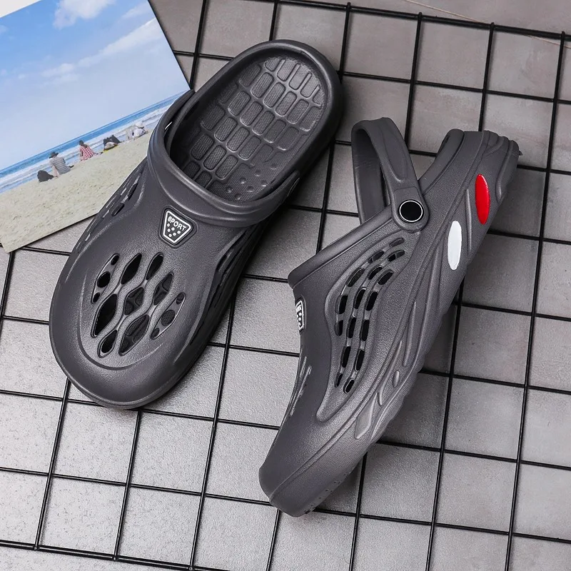 Men Shoes Unisex Summer Hollow Slippers Fashion Outdoor Sneakers Breathable Casual Couple Beach Sandal Flip Flops Shoes Slippers